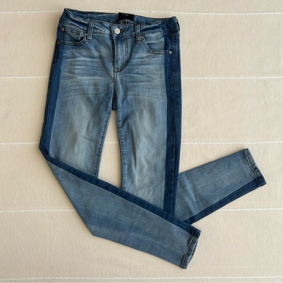 Celebrity Pink Denim - Celebrity Pink Two-Tone Blue Skinny Jeans